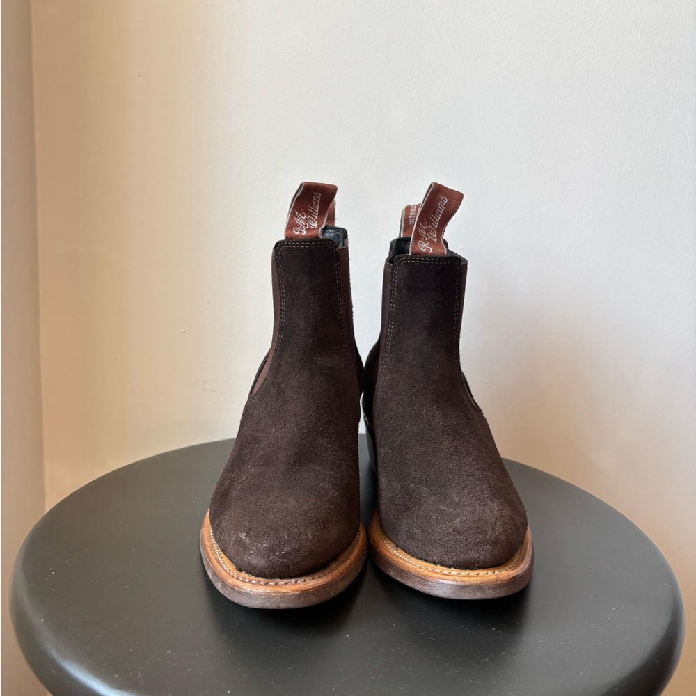 R.M. Williams Dark Brown Suede Ankle Boots